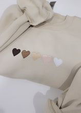 Load image into Gallery viewer, Ombré hearts - Embroidered Sweatshirt