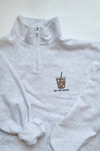 Load image into Gallery viewer, Iced Coffee Quarter zip - Embroidered