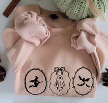 Load image into Gallery viewer, The Spooky trio frame sweater (ready to ship/pick-up)