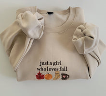 Load image into Gallery viewer, Just a girl who loves fall