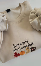 Load image into Gallery viewer, Just a girl who loves fall