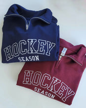 Load image into Gallery viewer, Hockey Season quarter Zip