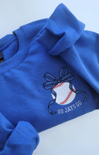 Load image into Gallery viewer, Custom baseball bow sweater