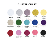 Load image into Gallery viewer, Custom Glitter Varsity Sweater WITH or WITHOUT side bows - Stylish & Personalized