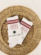 Load image into Gallery viewer, Mama Crew Socks | Striped Athletic Socks