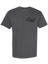 Load image into Gallery viewer, Embroidered Dad EST T-Shirt