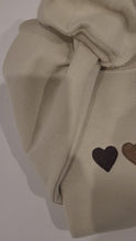 Load and play video in Gallery viewer, Ombré hearts - Embroidered Sweatshirt