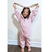 Load image into Gallery viewer, Bunny Rompers (LIMITED QUANTITIES) with Custom name embroidery