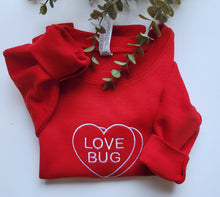 Load image into Gallery viewer, Love bug embroidered sweater - Toddler/Youth
