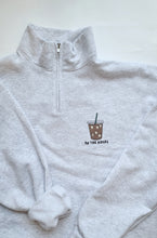 Load image into Gallery viewer, Iced Coffee Quarter zip - Embroidered
