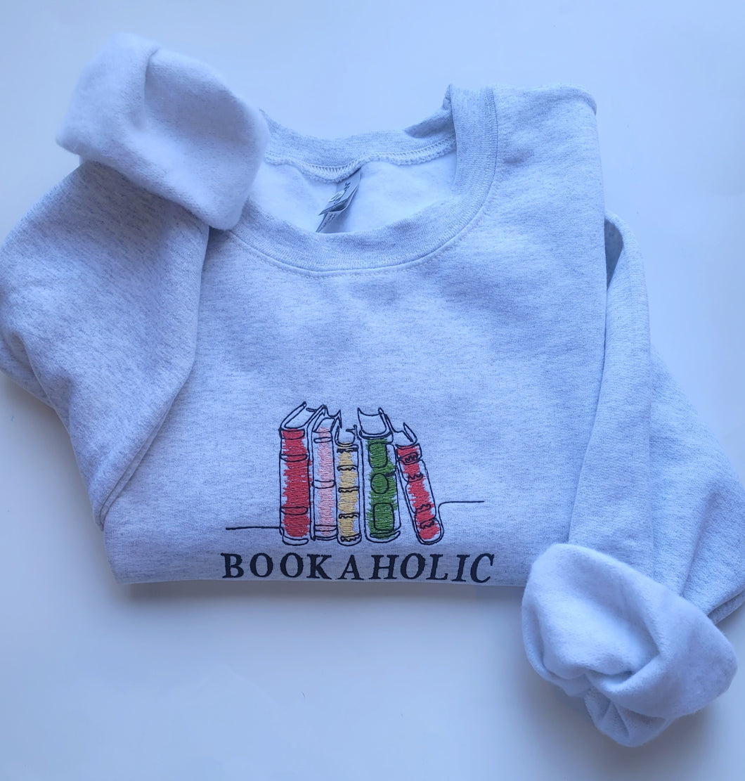 Bookaholic Sweater - Embroidered