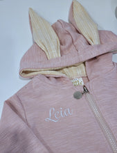 Load image into Gallery viewer, Bunny Rompers (LIMITED QUANTITIES) with Custom name embroidery
