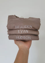 Load image into Gallery viewer, Custom Name baby/toddler sweatshirt - Embroidered
