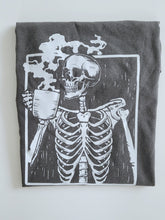 Load image into Gallery viewer, Skeleton Coffee T-shirt

