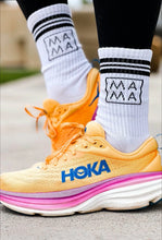 Load image into Gallery viewer, Mama Crew Socks | Striped Athletic Socks
