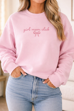 Load image into Gallery viewer, Girl Mom Club embroidered Sweater
