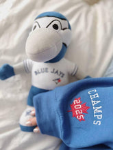 Load image into Gallery viewer, Blue bow baseball embroidered sweater - Go Jays Go
