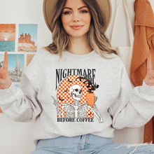Load image into Gallery viewer, Nightmare Before Coffee Sweatshirt
