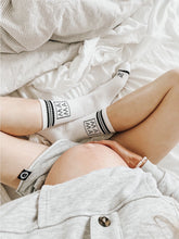 Load image into Gallery viewer, Mama Crew Socks | Striped Athletic Socks
