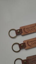 Load and play video in Gallery viewer, Worlds Best Dad wooden keychain
