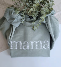Load image into Gallery viewer, Mama WHITE Floral sweater
