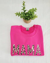 Load image into Gallery viewer, Leopard Print Mama Crewneck
