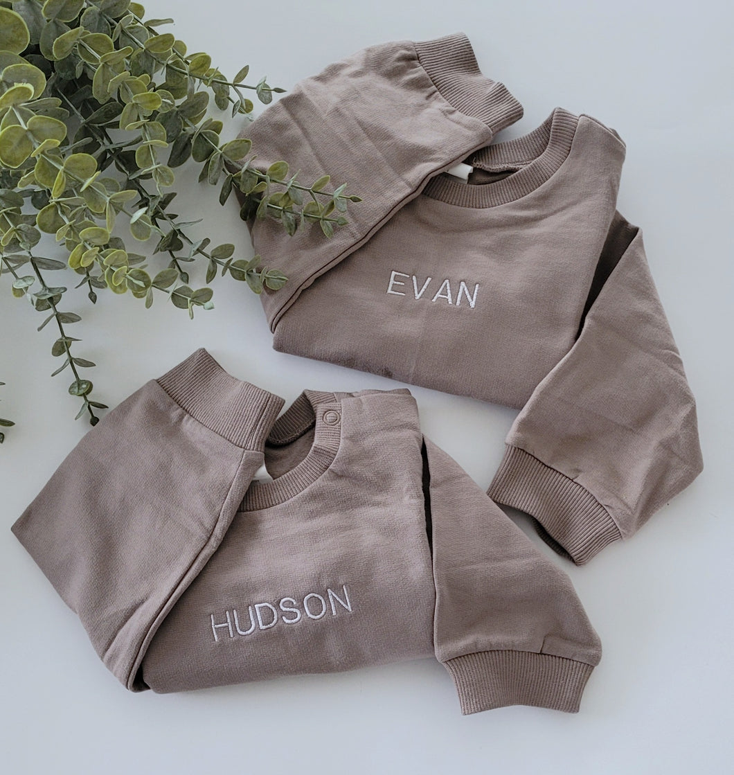Custom Name baby/toddler sweatshirt - Embroidered