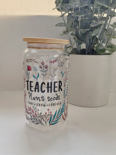 Load image into Gallery viewer, Teacher Glass Cups 16oz

