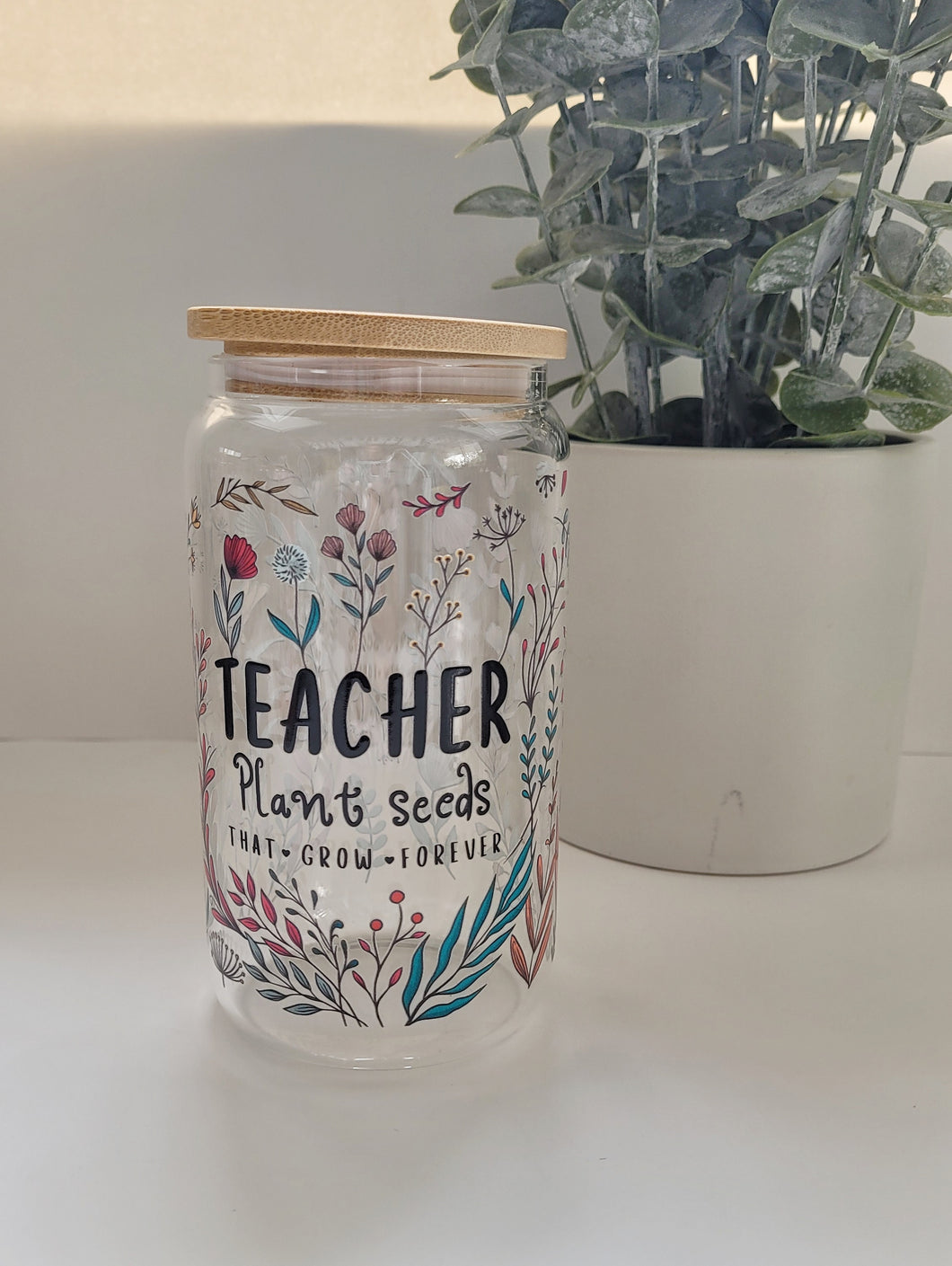 Teacher Glass Cups 16oz