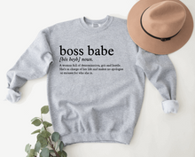Load image into Gallery viewer, Boss Babe Crewneck
