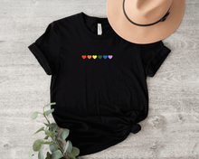 Load image into Gallery viewer, Rainbow Hearts Tee
